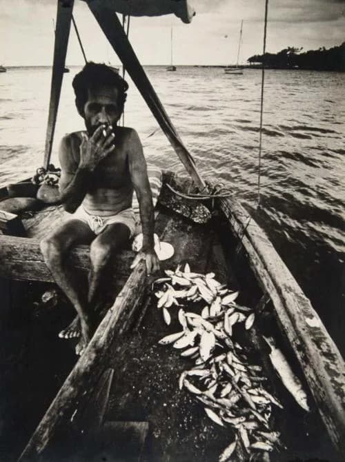 Pescador de Bayahibe, imagen vintage